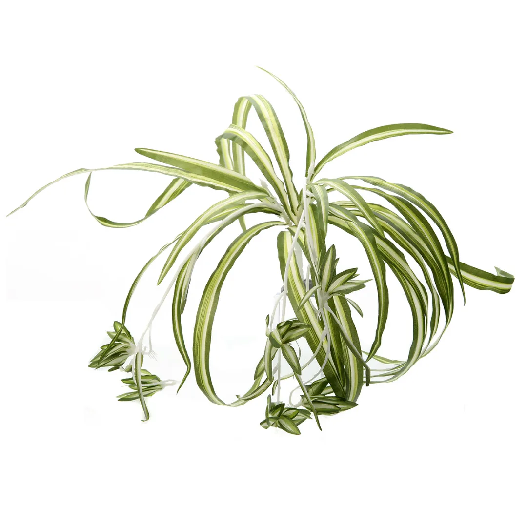 Artificial Faux Silk Spider Greenery Plant Chlorophytum Comosum Wall Hanging Silk Flower fpr Home Decor Wedding Party Decoration