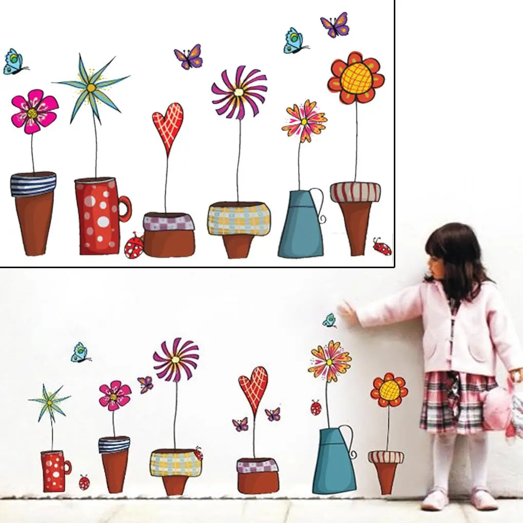 Cute wall Stickers DIY Decal Window glass Wall decor Home Decoration kids children room decor