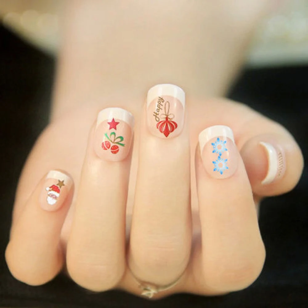 1 лист, Хэллоуин, Рождество, снежинки, стикеры 3D на ногти Nail Art, красивые наклейки для ногтей, сделай сам, красота, инструменты для маникюра, вечерние, праздничные