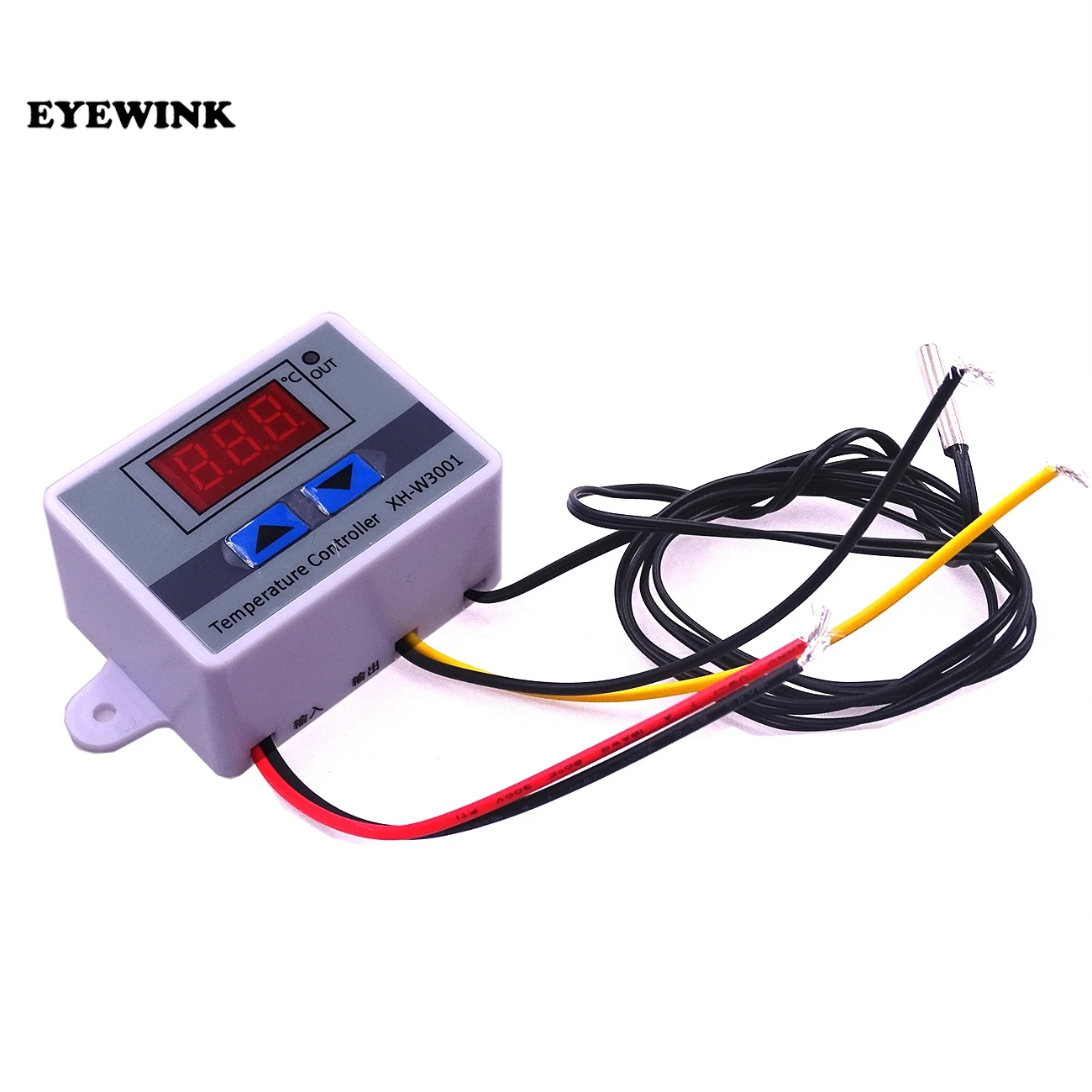 

10PCS XH-W3001 W3001 Temperature Controller Digital LED Temperature Controller Thermometer Thermo Controller Switch Probe 24V