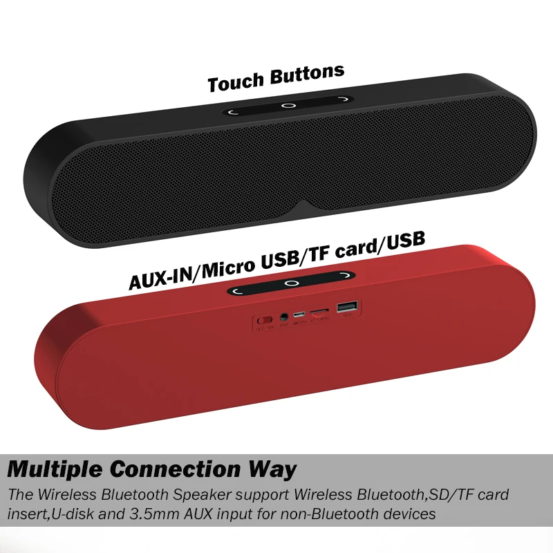 Звуковая панель, Bluetooth динамик саундбар, проводной и беспроводной 10 Вт стерео динамик HD аудио, бас Музыка, портативный домашний кинотеатр