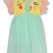 Hyperbole peing Face/ г., детские летние платья для девочек, платье-пачка для девочек милое платье для девочек ростом от 80 до 90 см