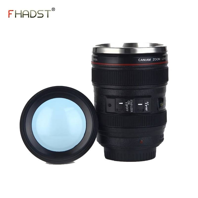 400ML Upgraded Version Creative Camera Lens Shape Cup Coffee Tea Travel