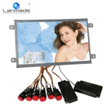 10,1 дюймов HD супермаркет внешняя кнопка открытая рамка lcd рекламный экран