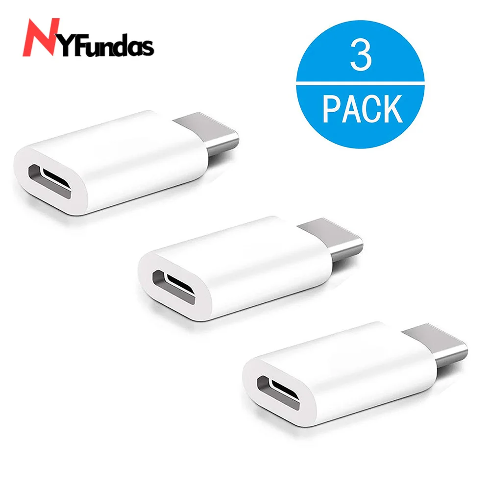 

NYFundas 3PCS Type C Micro USB to USB C Adapter for Samsung Note 9 8 S8 s9plus MacBook ChromeBook Pixel Nexus 5X 6p Type C Cable