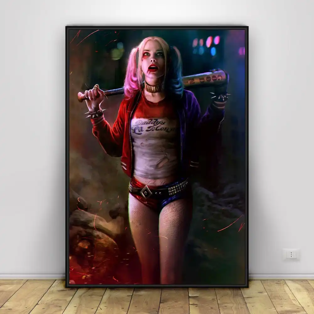 Margot Robbie As Harley Quinn Suicide Squad Wallpaper Hd Art Silk Poster 20x30inch