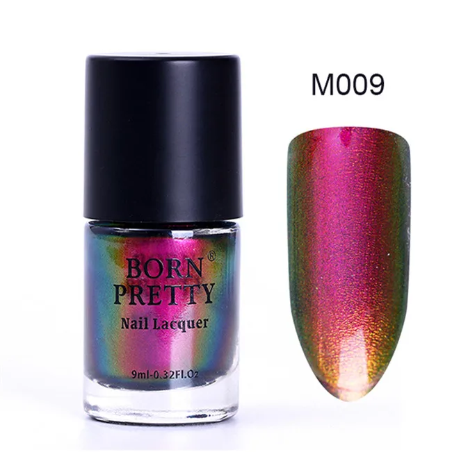 9 мл Born pretty, хамелеон лак для ногтей Lyphard Melody Violet Galaxy Sequins маникюрный лак для ногтей Vernis - Цвет: M009