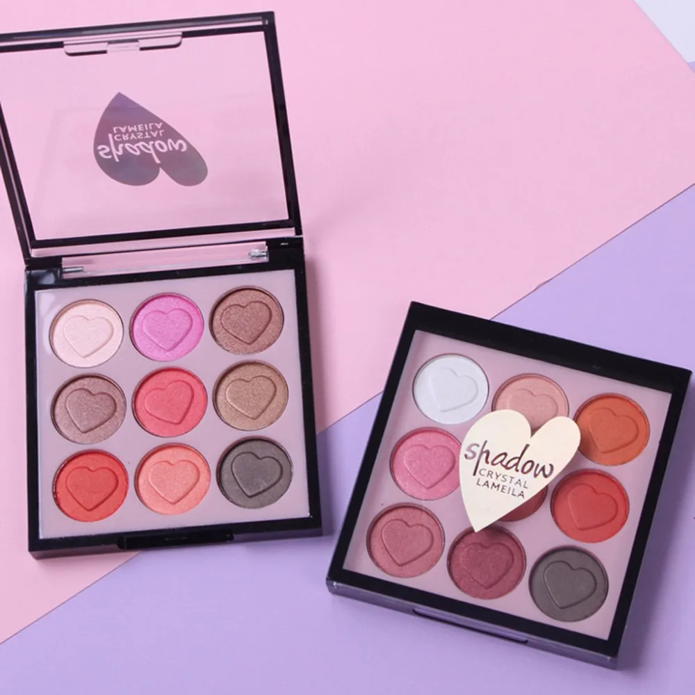 

eye shadow palette Easy to Wear eye shadow matte Long-lasting Cosmetics Set With Brush 9 Colors Eye Makeup Palette Y409
