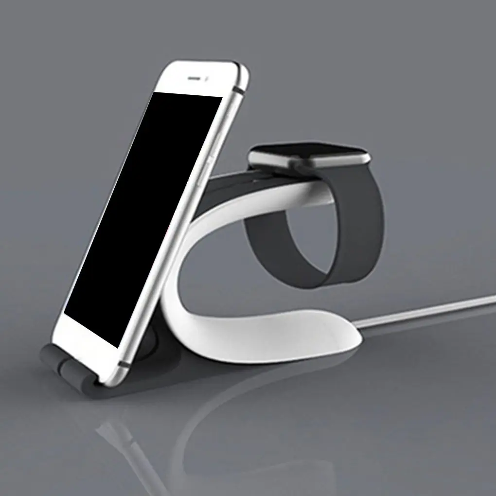 Cellphone Tablet Watch Desktop Plastic Stand Holder Rack Smartwatch Charging Dock Non-slip
