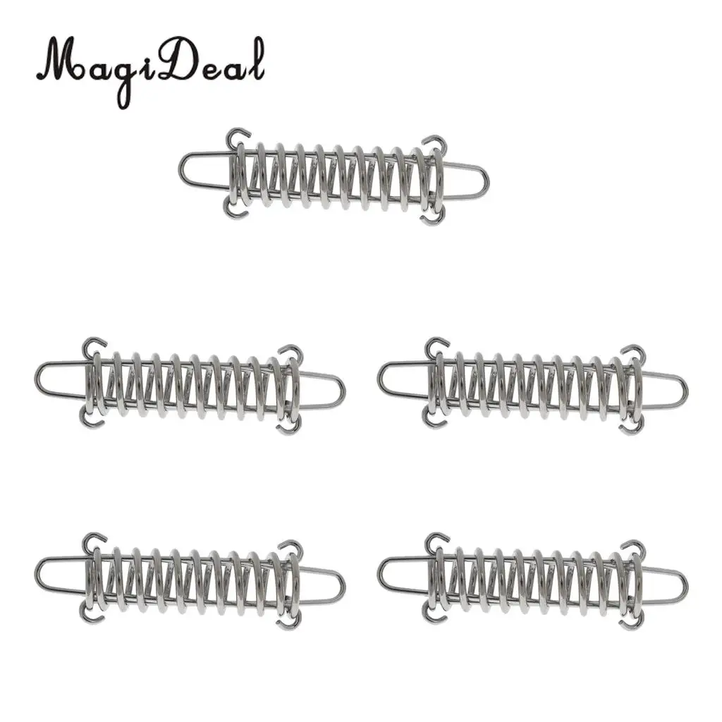 MagiDeal 5 Pieces Stainless Steel Camping Awning/Tent Spring Tensioner/ Tightener for Outdoor Camping Hiking Travel Picnic Beach