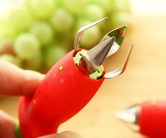 Клубника Hullers фрукты Удалить стебли устройство томатные стебли штопор клубничный нож для удаления стволовых фруктов слайсер