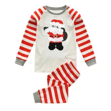 SAILEROAD/детский пижамный комплект с длинными рукавами, рождественские пижамы Детские пижамы детская теплая Хлопковая пижама н