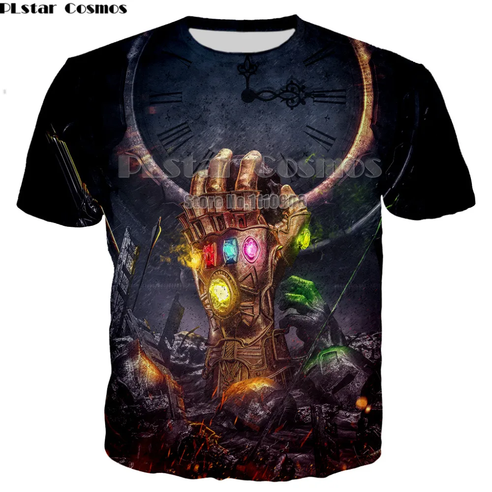 

Newest Harajuku Summer T shirt Men/Women 3D Print Avengers Infinity War Superhero Thanos tee short sleeve clothes XS-7XL