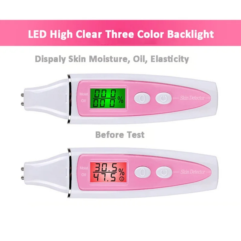 Здоровье цифровой гигрометр Анализатор содержания масла монитор детектор уход за кожей тестер прибор для ухода за лицом мониторинг