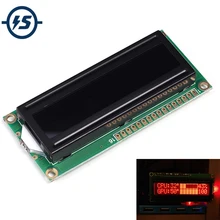 IS 5V 1602A экран lcd 16x2 Красный символ точка lcd матрица 1602 Красный ЖК-дисплей модуль черный фон параллельный порт магазин e_goto