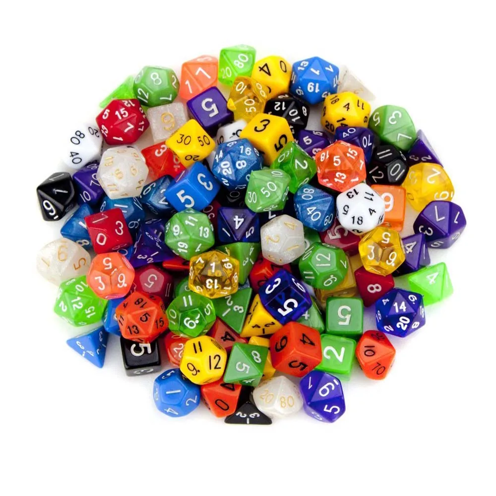 

7Pcs/lot Dice Set Polyhedral Dnd Dice for RPG Dungeons and Dragons Board Games D4 D6 D8 D10 D% D12 D20 Dice Game Tower 10 Sided