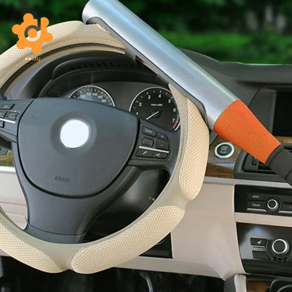 dolity Car Van Vehicle Baseball Bat Steering Wheel Security Lock Anti-theft