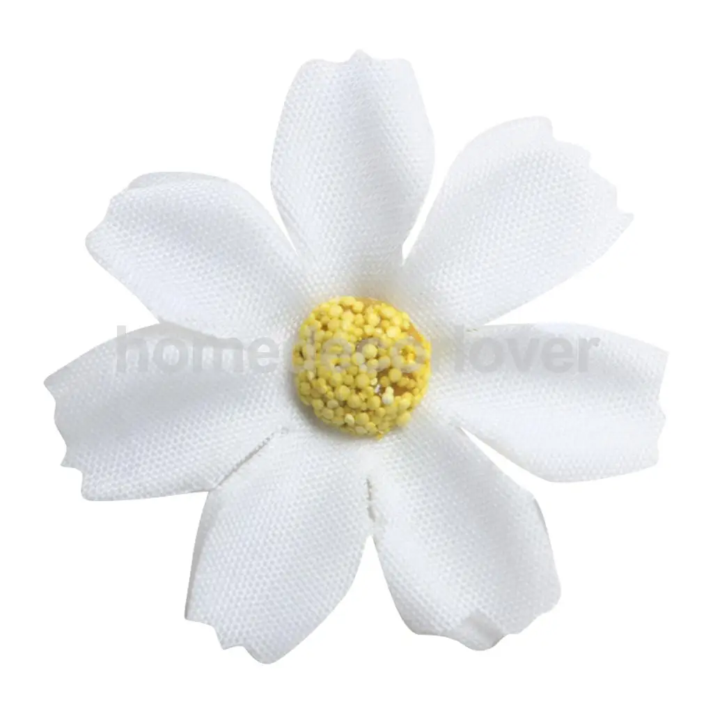 50pcs 4cm Silk Flower Daisies Flower Heads for Wedding/Car/Spring/Home/Garden Decoration Wreath DIY Floral Arts and Crafts