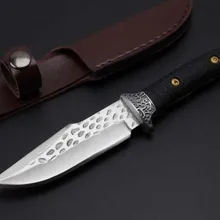 Малый Размеры ручной ковки фиксированной Ножи для шашлыков, 7CR13MOV лезвие G10 Ручка Тактический Выживание Ножи, Охотничьи ножи