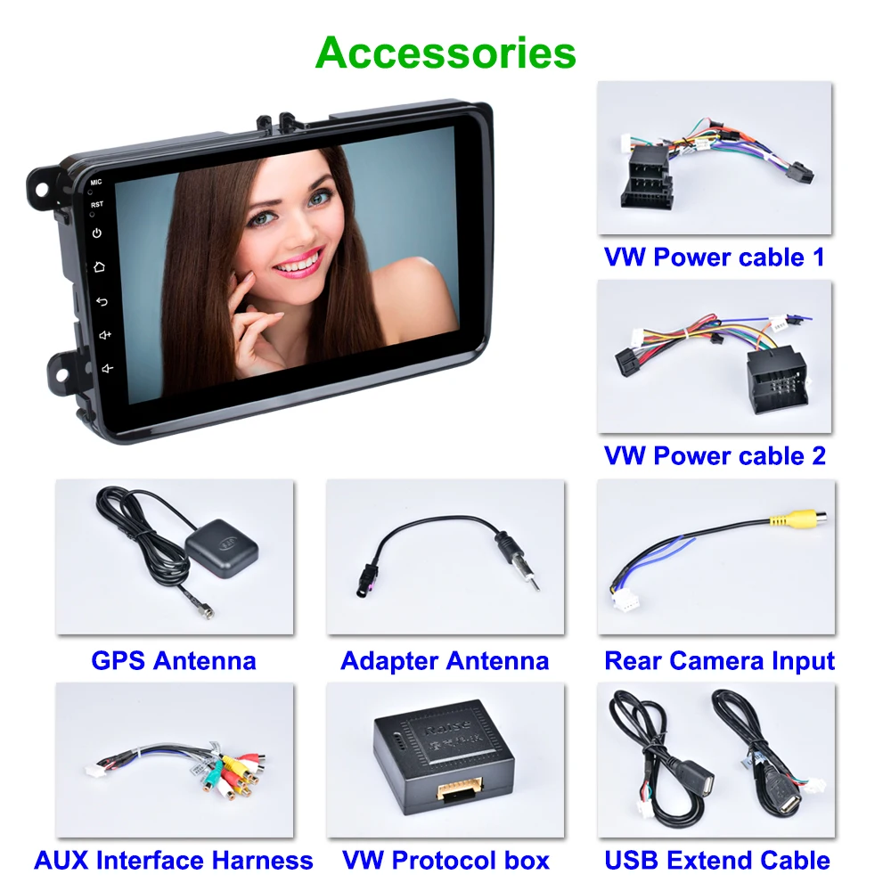 Clearance AMPrime 2 Din Android Car Multimedia Player 8