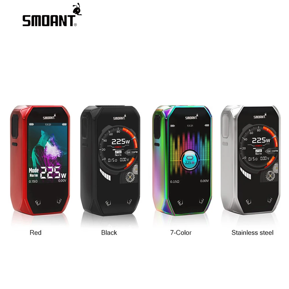 

225W Original Smoant Naboo TC Box Mod Powered by dual 18650 batteries Electronic Cigarettes Mod