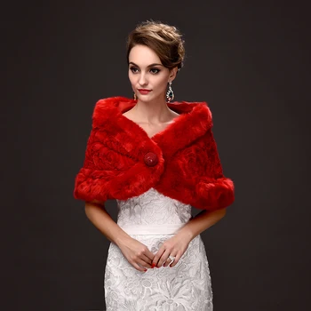 

wholesale 2016 new bride wedding dress shawl red stitching small water soluble shawls