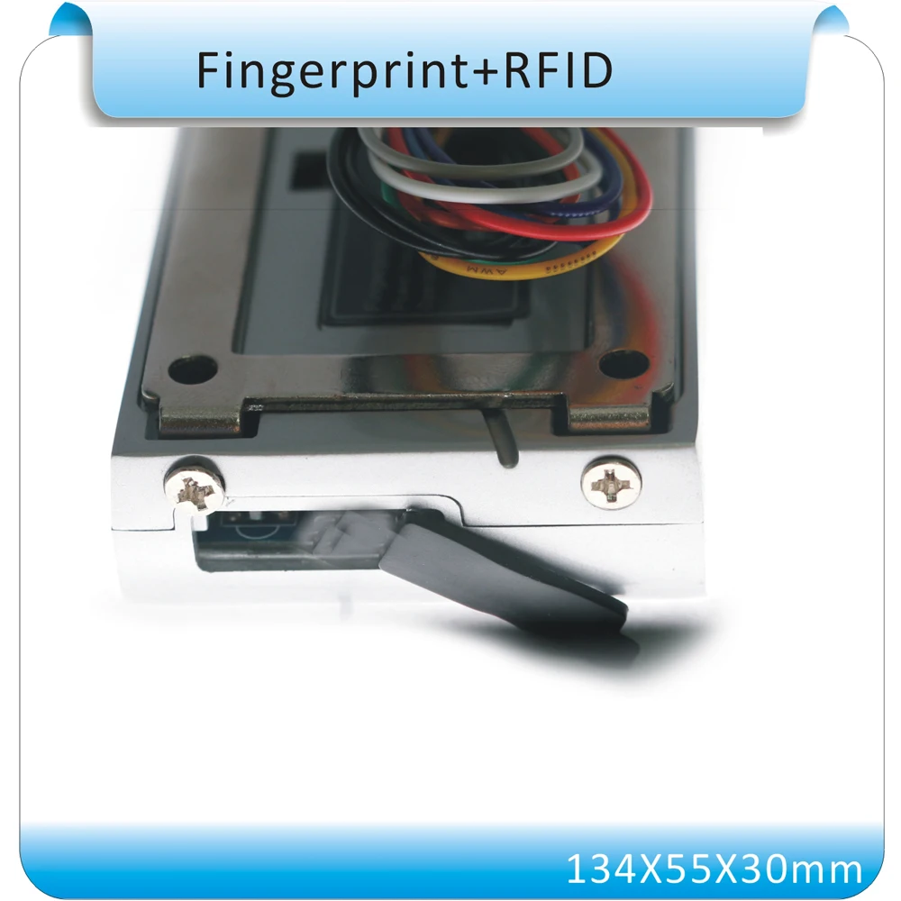 DIY F2 антивандальный металл близость RFID+ система контроля доступа отпечатков пальцев WG26 выход+ 10 кристалл брелок