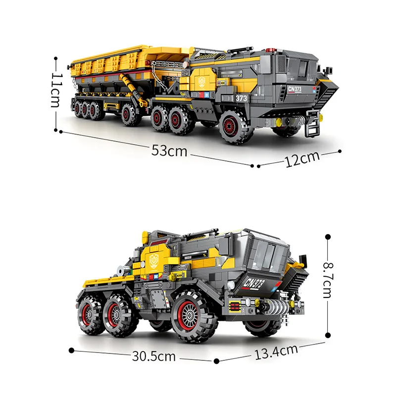 Sembo блок 107005 бродячая земля cargotruck транспорт Грузовик 811 шт головоломка
