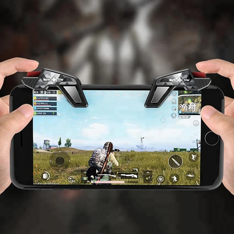 PUBG игровой джойстик L1R1 Бесплатная Кнопка огня триггер петухи мобильный
