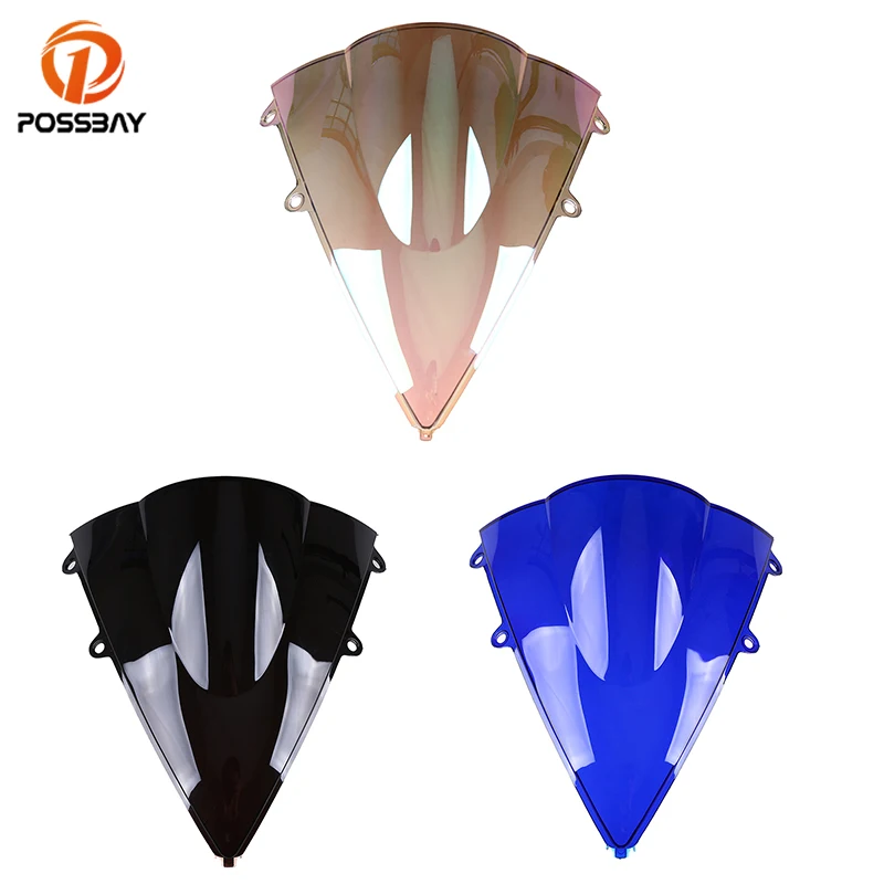 

POSSBAY Motorcycle Windshield Windscreen Moto Wind Deflector Fit for Honda CBR600RR F5 2007 2008 2009 2010 2011 2012 Parabrisas