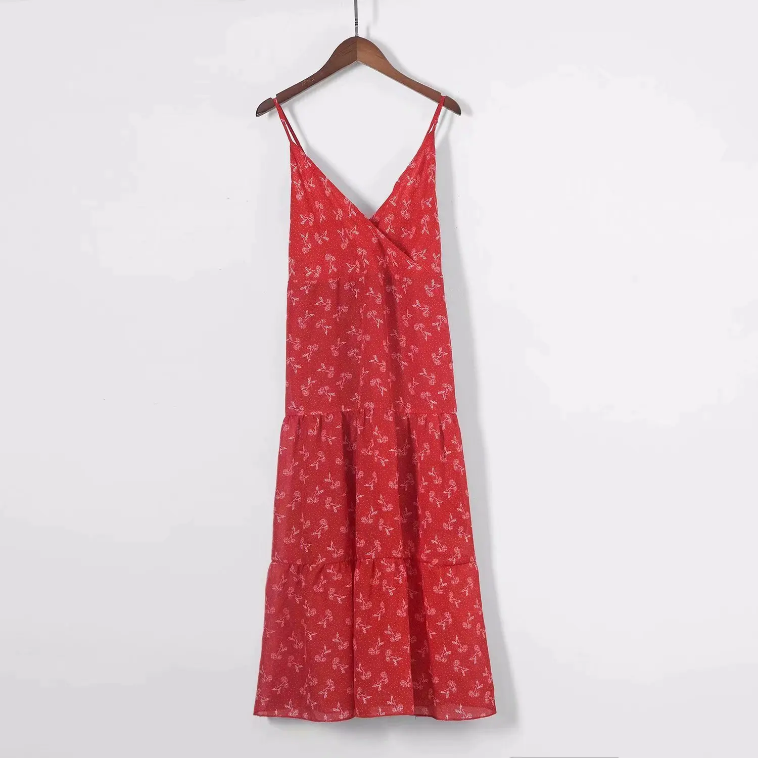 Настоящее vestidos mujer Макси платье Xdg45-594 европейской и американской моды крест листьев лотоса боковая подвеска