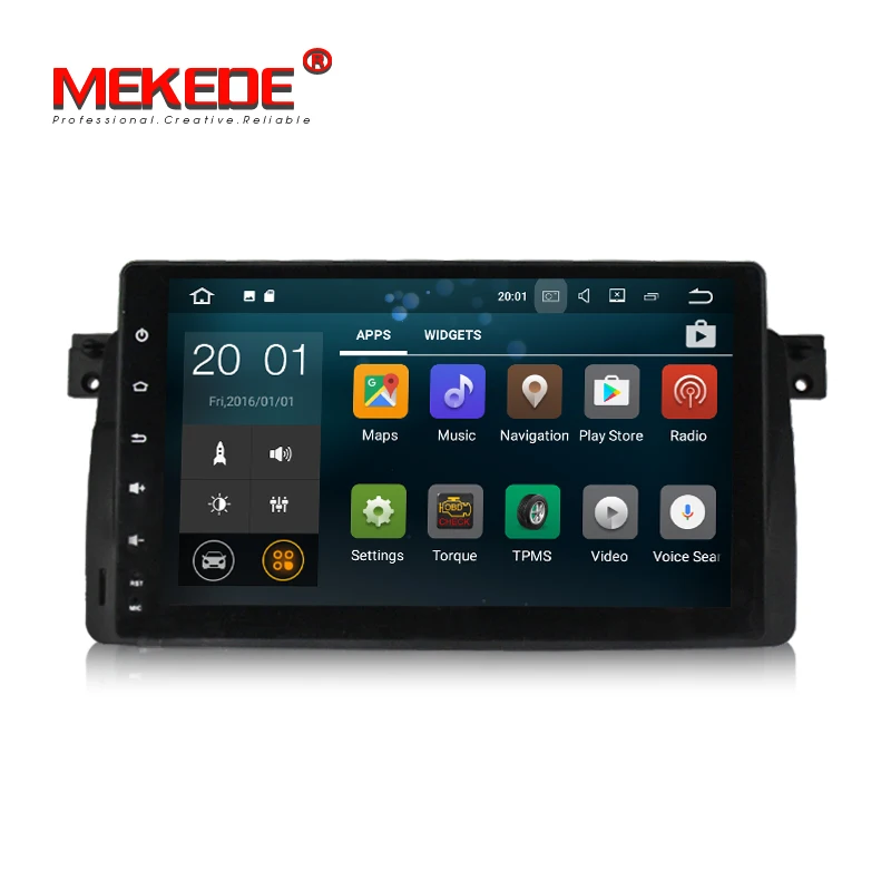 Excellent PX3 Android 7.1 Quad core 1din Car DVD multimedia player for  3series E46 M3  with 2G RAM 16G ROM WIFI BT radio stereo GPS navi 1