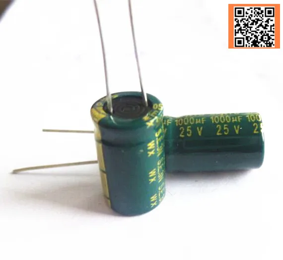 Best quality P64 25V 1000UF Low ESR Impedance high frequency aluminum electrolytic capacitor size 10 13MM