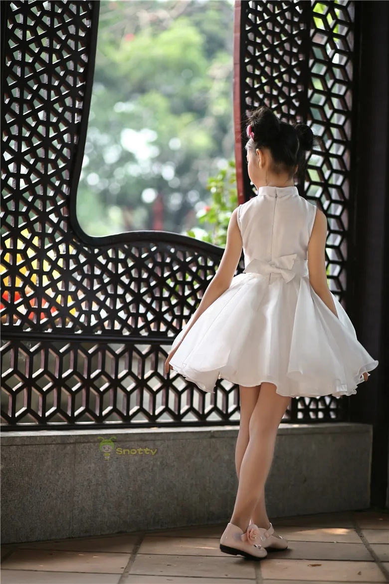 Белое платье принцессы Платье для свадьбы Оптовая продажа платьев для девочек 12 лет на свадебную вечеринку SKD001454