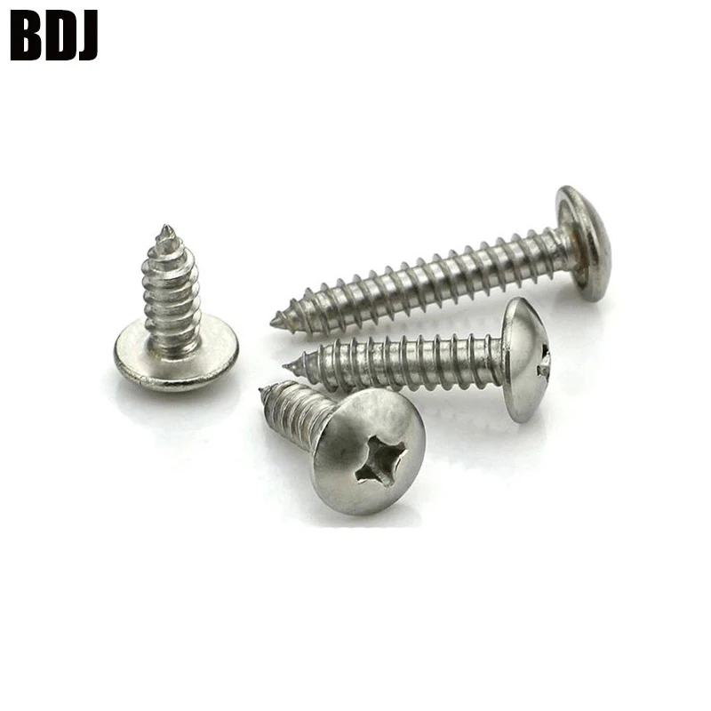 Самонарезающие винты JISB1122T M3 M3.5 M4 M4.2 M5 304 из нержавеющей стали с плоской головкой