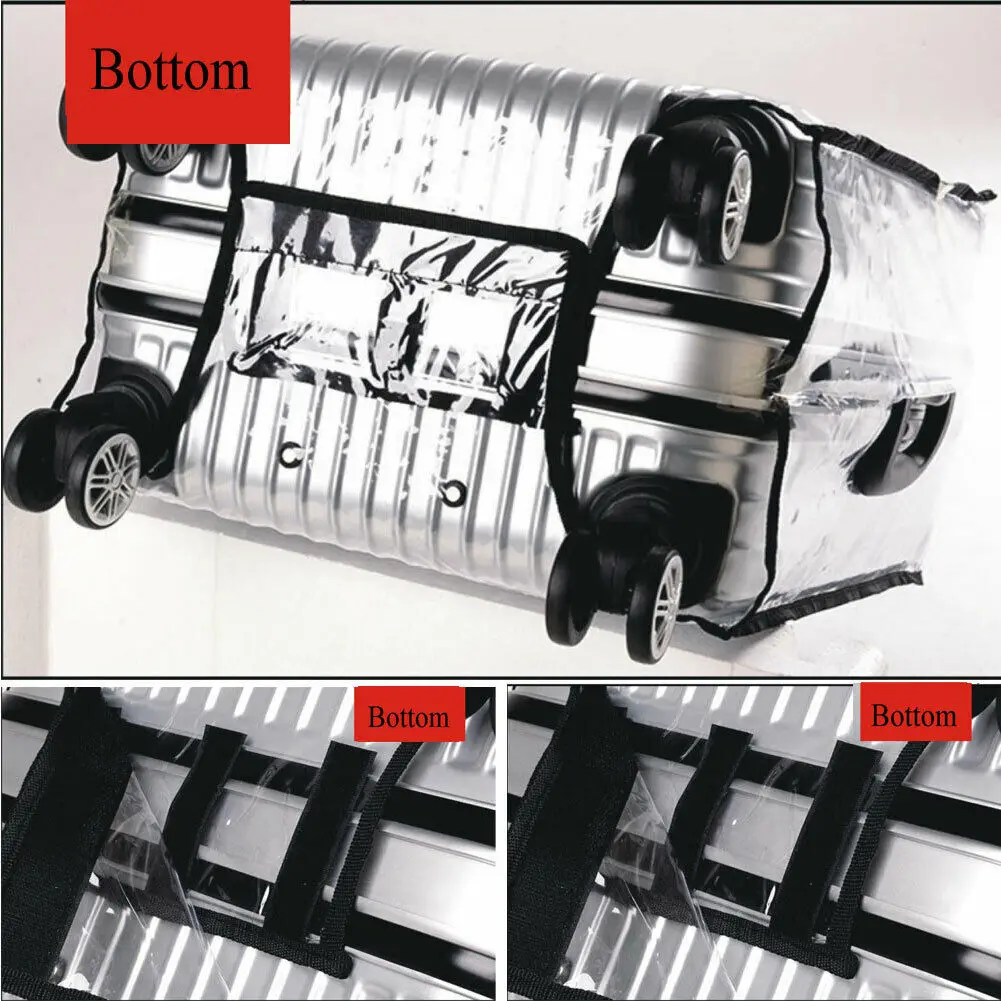 Универсальный Водонепроницаемый ПВХ чехол для чемодана защитный против царапин полупрозрачный мешок путешествия