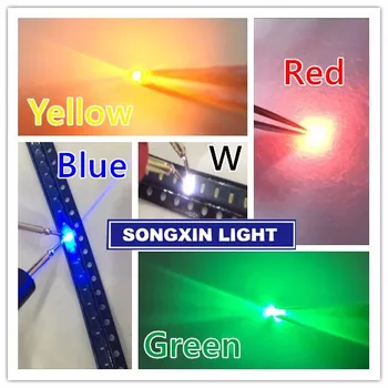 

1000pcs/lot 5 Colors each 200pcs 0402 SMD Led Super Bright Red/Green/Blue/Yellow/White Water Clear LED Light Diode