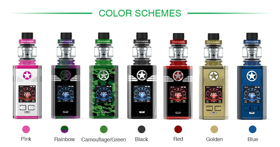 Vaptio Capt'n 220W TC Kit with Paragon Tank
