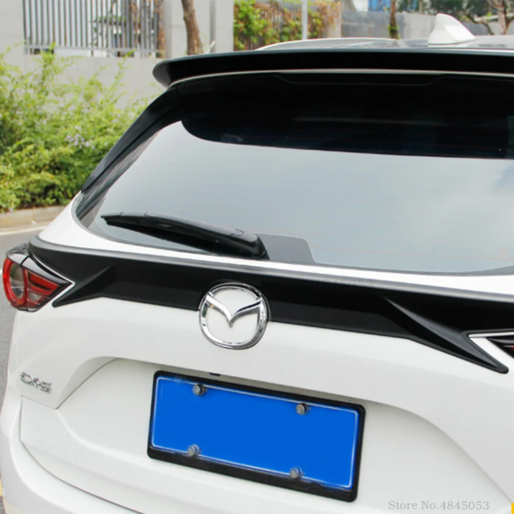 Для Mazda CX-5 CX5 задний средний черный Спойлер ABS пластик окрашенный цвет Багажник крыло белый спойлер для автомобиля Стайлинг