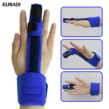 

Gloves Half Finger Splint Brace Support Finger Orthosis Sleeve Finger Fracture Fixation Splint Fracture Rehabilitation Device