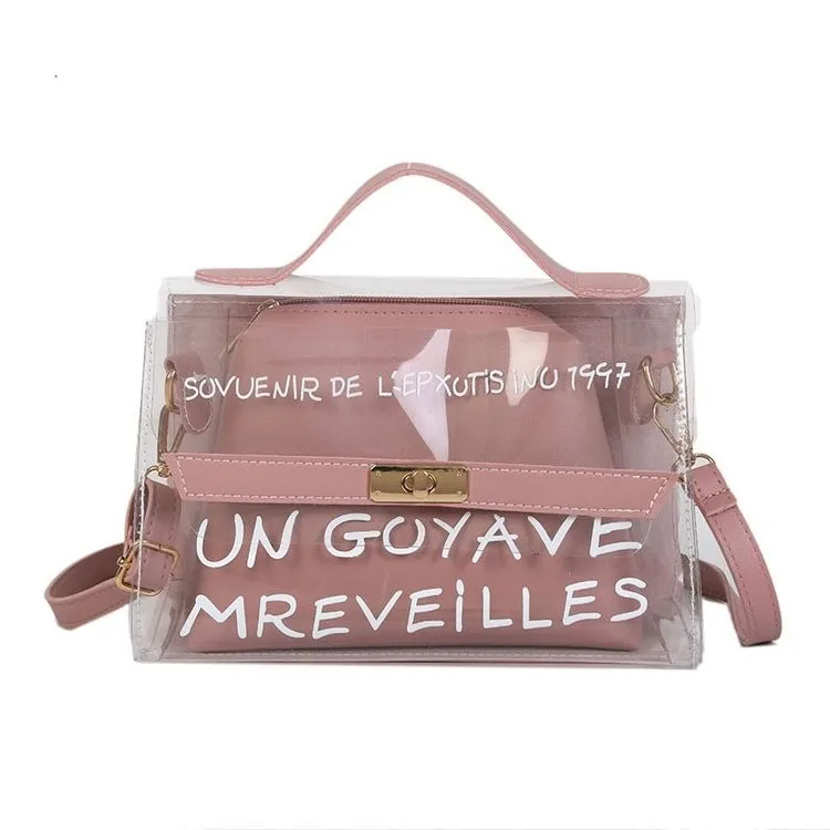 

beach Transparent PVC Shoulder Bags Women Candy Color Women Jelly Bags Ladies Messenger Casual Shopping Small Handbags ME1017