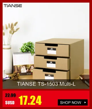 TIANSE TS-1503 Многослойные крафт-бумага файлы ящик для документов DIY Домашний офис Органайзер контейнер для документов коробка