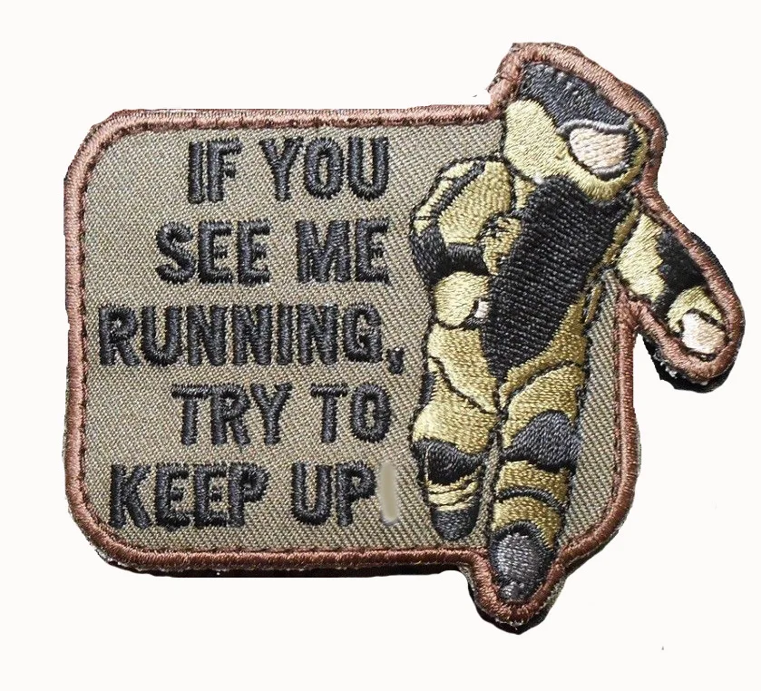 EOD IF YOU SEE ME RUNNING военная армия тактические вышитые нашивки для одежды эмблема