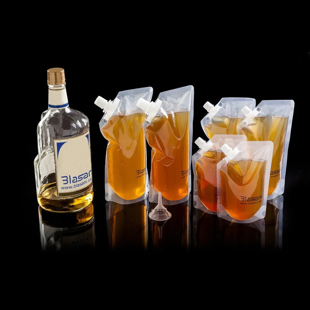 12 Pieces Lot 500ml 16oz Soft Clear Plastic Drink Flask