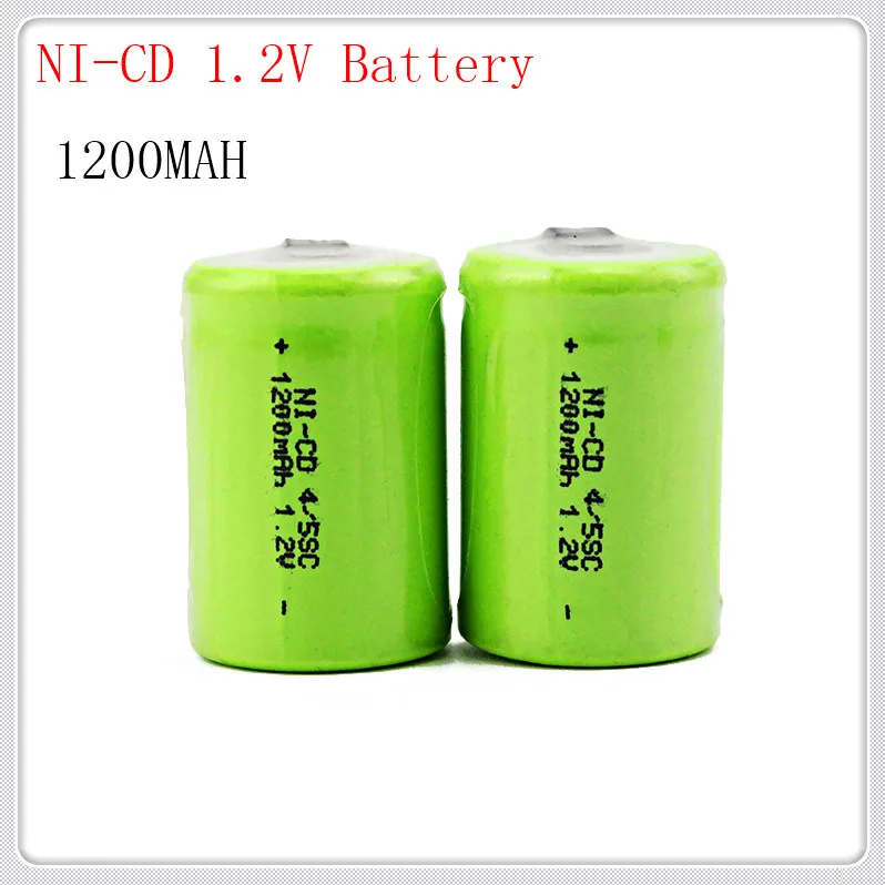 10 штук в партии!! NI-CD аккумулятор 1,2 V SC 1200mah 1,2 v 4/5 sc 1200mah nicd аккумулятор для аккумуляторной батареи небольшого размера