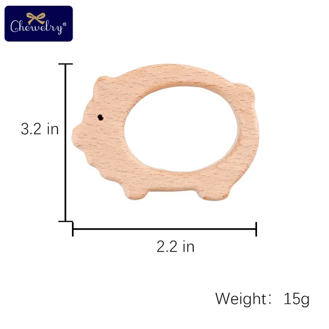 Pig 1/2 шт. прорезыватель из буковой древесины листья в форме Панциря Черепахи деревянный декор игрушки DIY Подвеска для изготовления граффити деревянным грызунком жевать Biter для детей Товары - Цвет: Pig