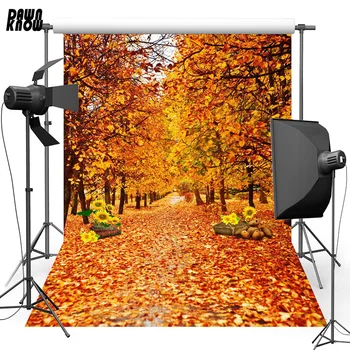 

DAWNKNOW Tree Flower Vinyl Photography Background For Newborn Leaf New Fabric Polyester Backdrop For Family Photo Studio S2277