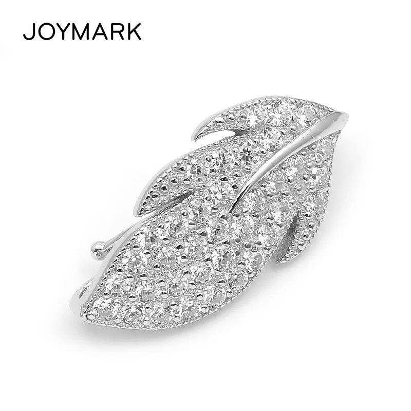 Fine Jewelry аксессуары ивы лист 925 пробы серебро с цирконом камень