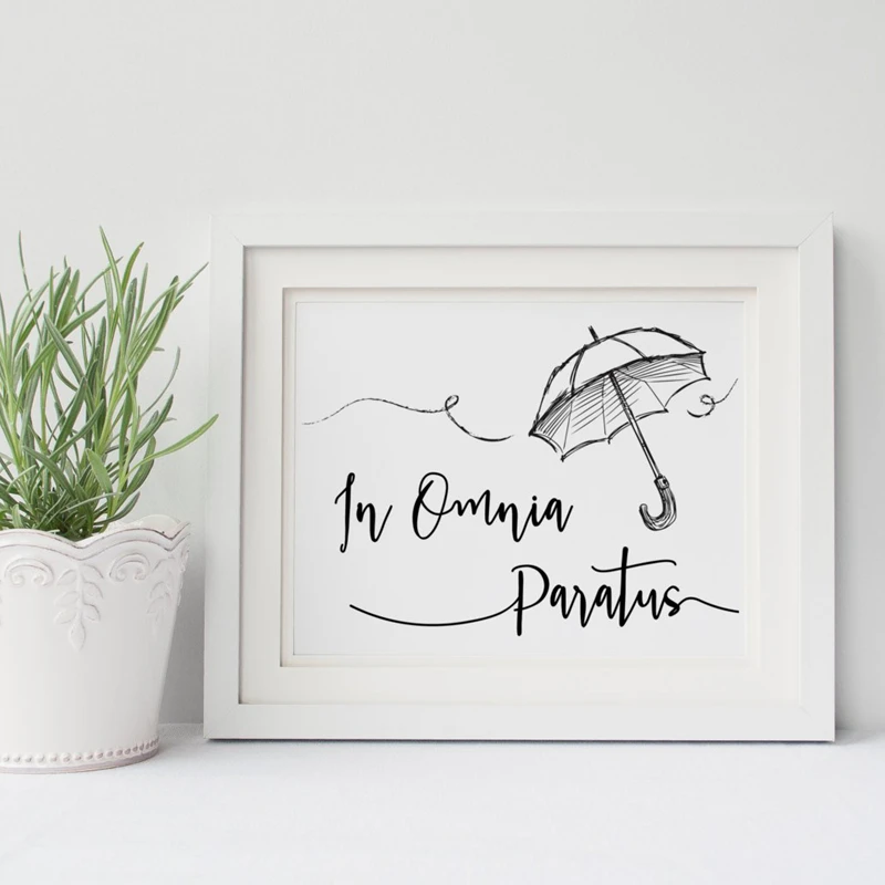 Gilmore Girls Tv Show Poster Wall Art Print In Omnia Paratus Canvas Painting Ready For Anything Quote Poster Office Home Decor Painting Calligraphy Aliexpress
