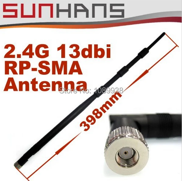 imágenes para Envío libre 2.4 GHz 13dBi Omni WIFI de la Antena de banda dual con conector macho RP SMA para el router inalámbrico imágenes para Envío libre 2.4 GHz 13dBi Omni WIFI de la Antena de banda dual con conector macho RP SMA para el router inalámbrico